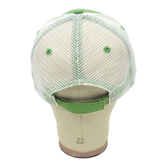 John Deere Patch Logo Mesh Strapback Cap Trucker Farmer Baseball Hat - Picture 4 of 12